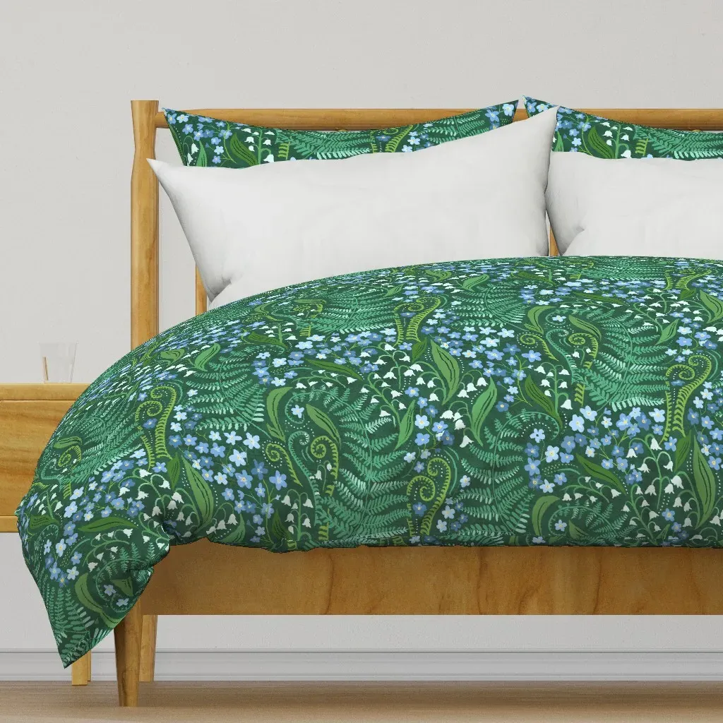 Timeless Memories Floriography Duvet Cover - Green product