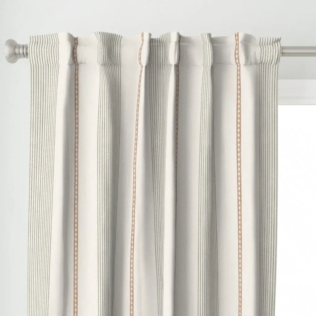 Timeless Stripe Curtain Panel - Gray alternate view