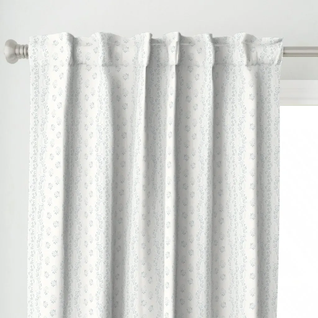 Tinsley Stripe Curtain Panel - Light Blue alternate view