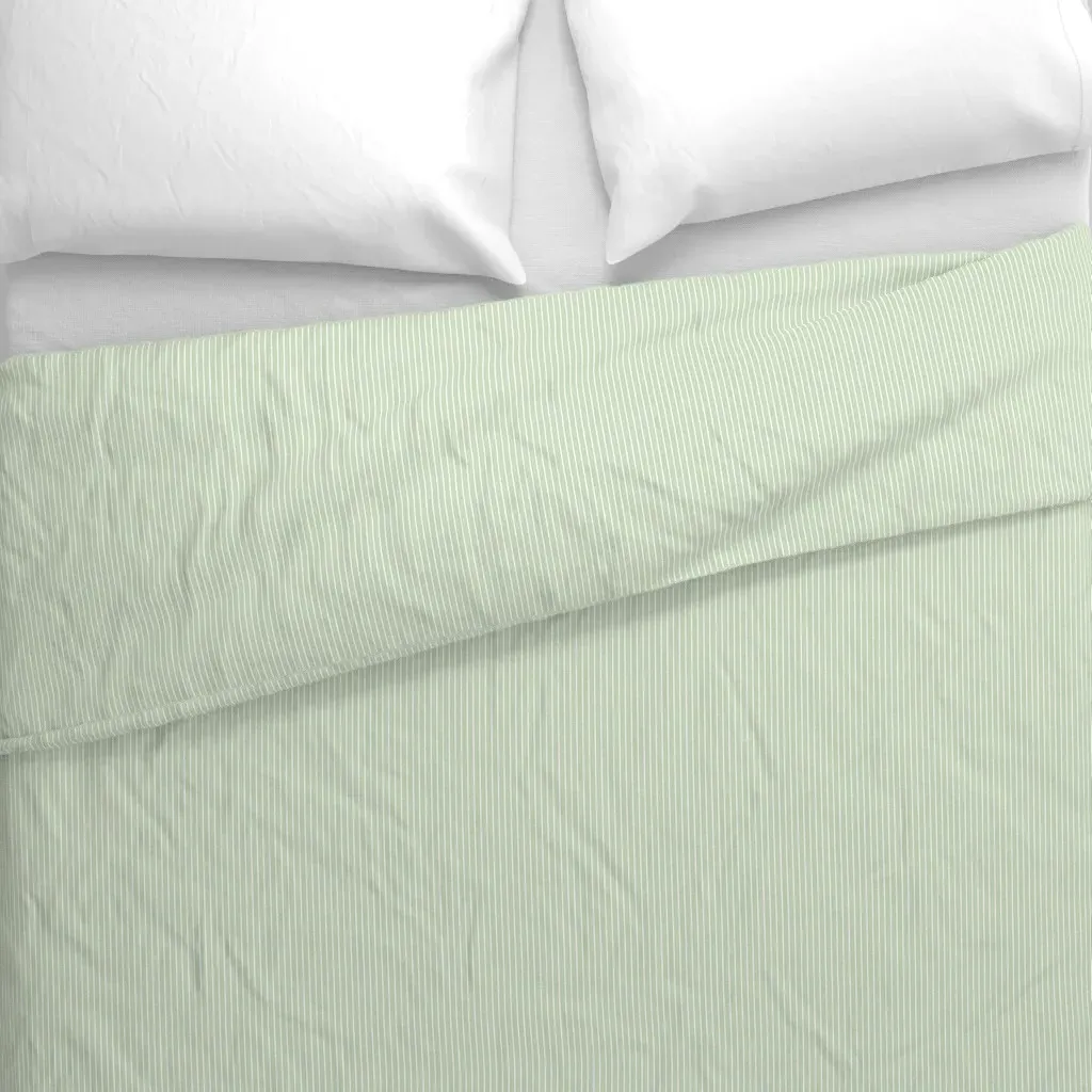 Tiny Ticking Soft and Quiet Duvet Cover - Pale Green alternate view