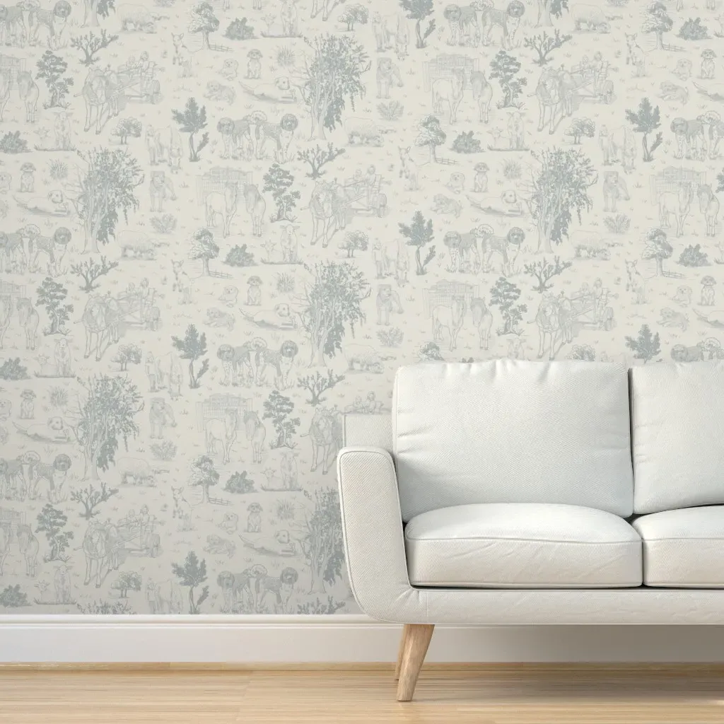Toile Boothbay Peel and Stick Wallpaper - Gray product