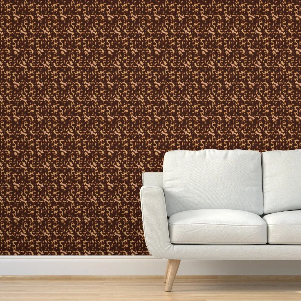 Tortoise Shell Peel and Stick Wallpaper - Rust product