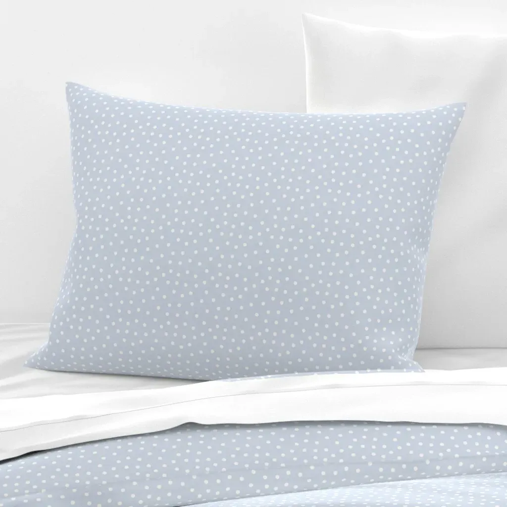 Tossed Polka Dot Standard Knife Edge Pillow - Blue, Cotton Sateen product