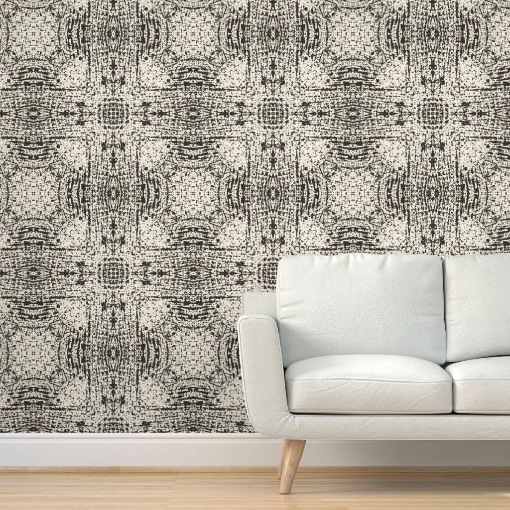 Tossed Texture Jumbo Scale Peel and Stick Wallpaper - Beige, Black product