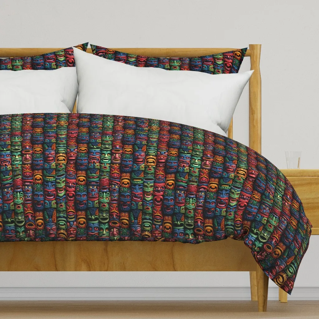 Totemic Spectrum Duvet Cover - Red product