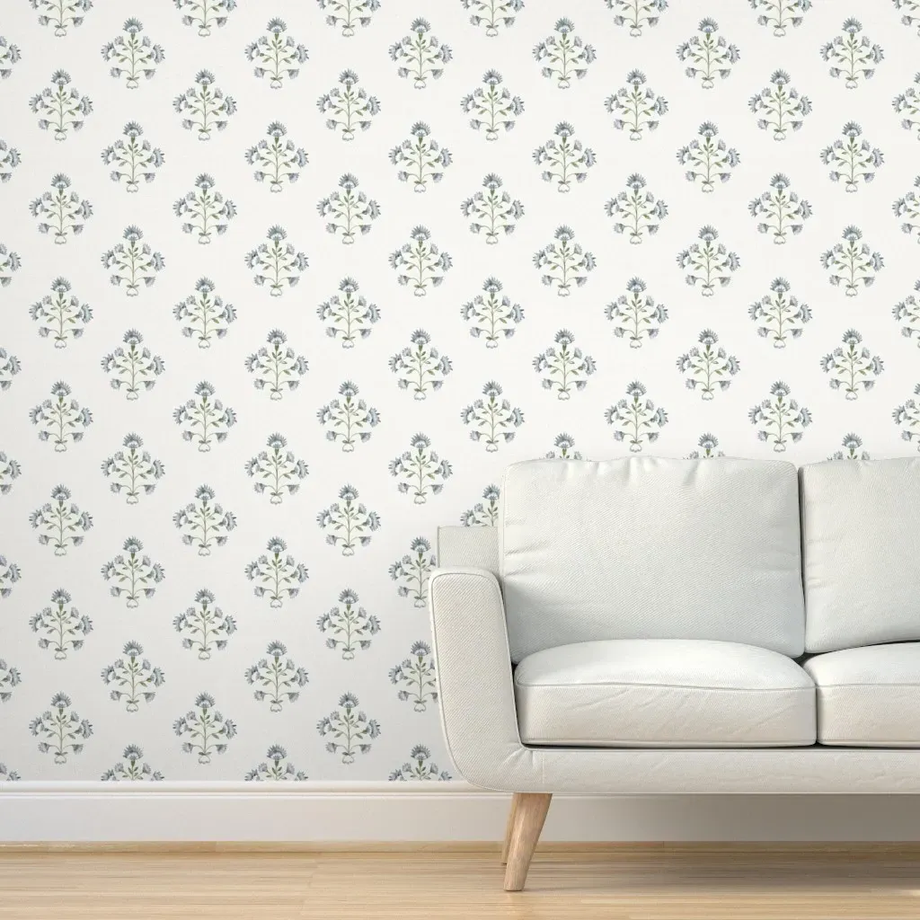 Tracy Annie Peel and Stick Wallpaper - Gray-Blue product