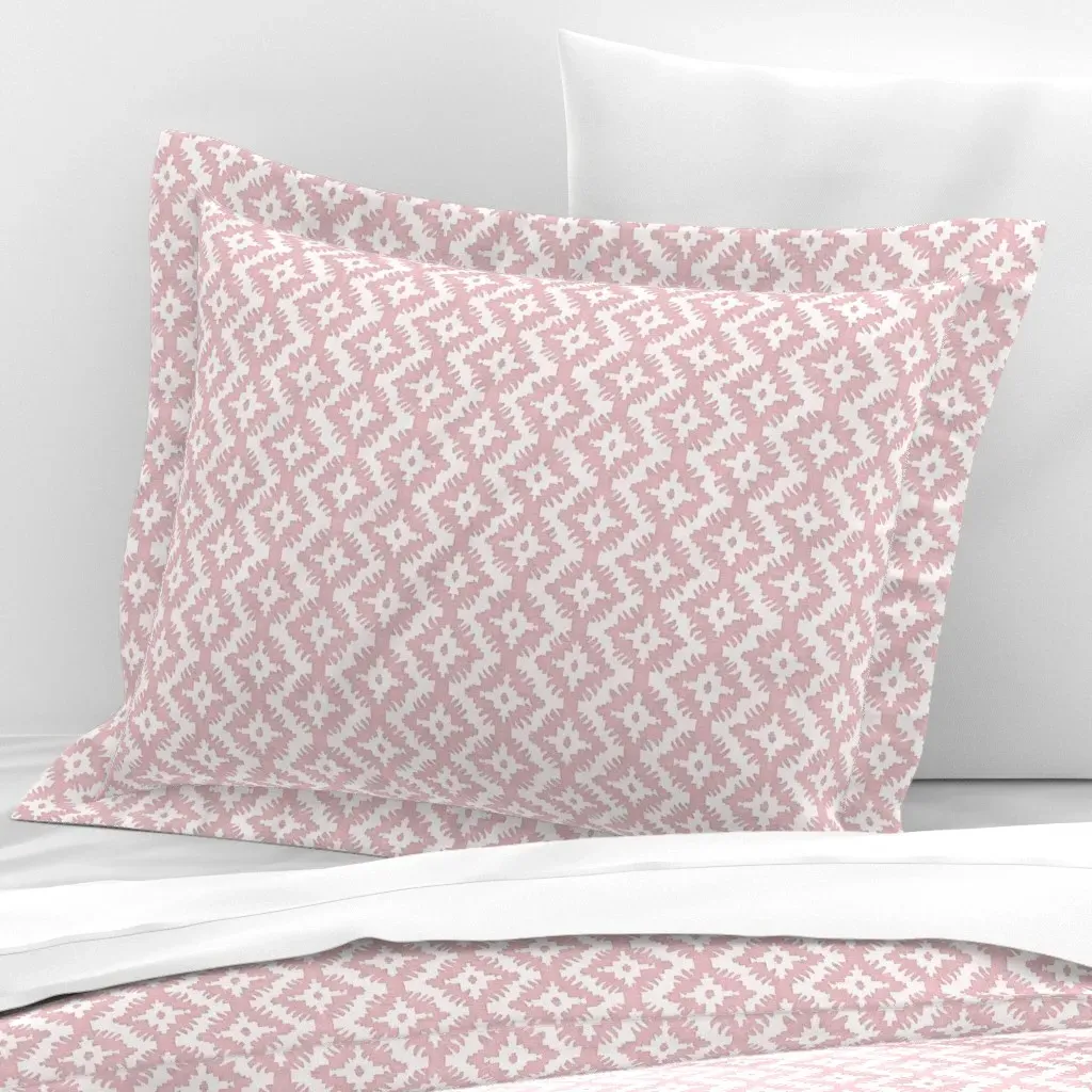 Trailhead Rose Standard Flanged Cushion Cover - Blush Pink, Cotton Sateen product