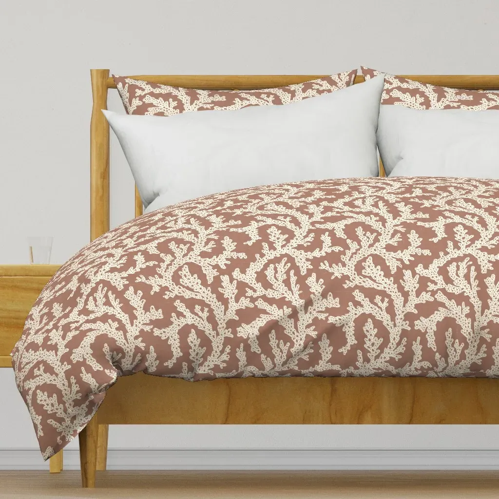 Trailing Coral Reef Large Duvet Cover - Off-White product