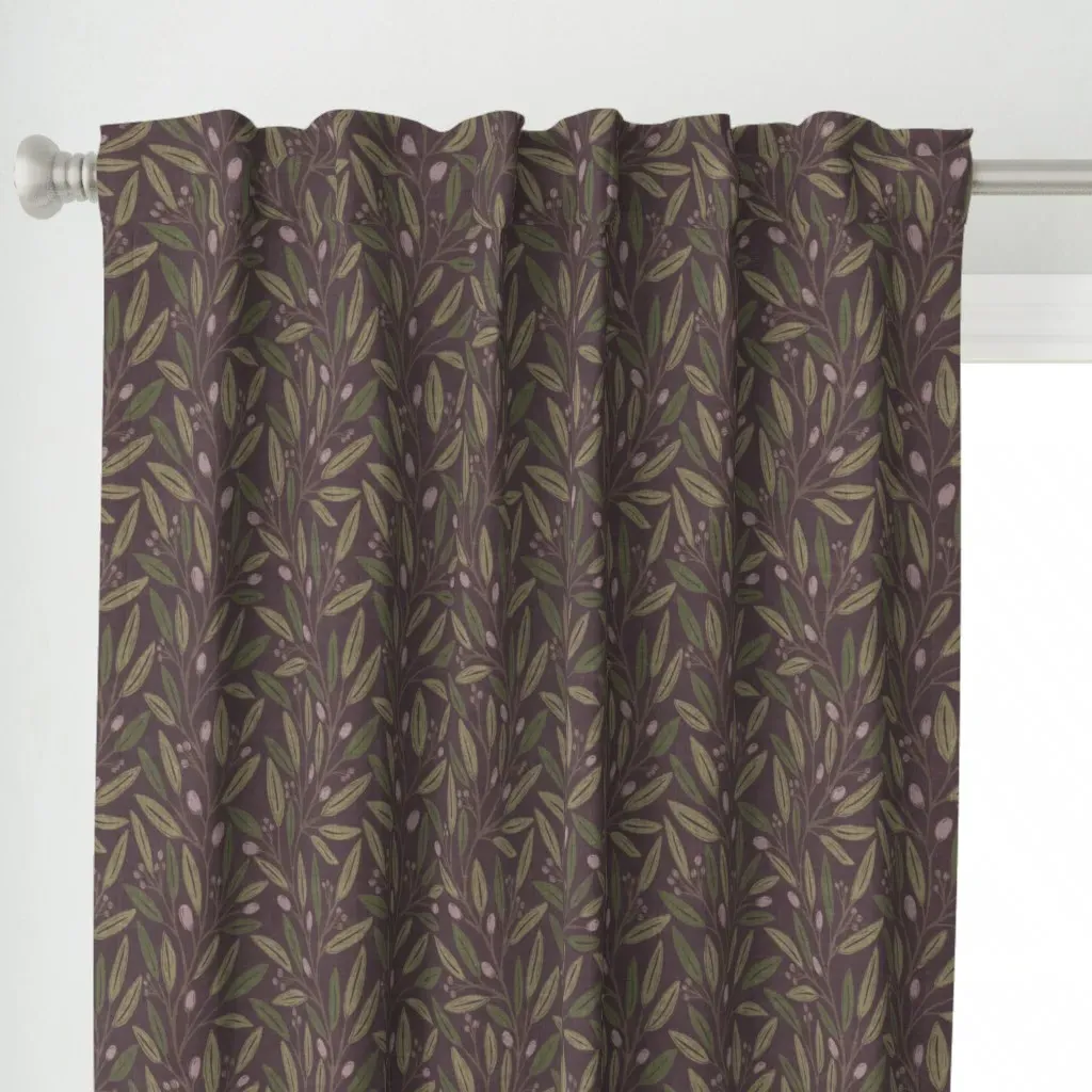 Trailing Curtain Panel - Green alternate view