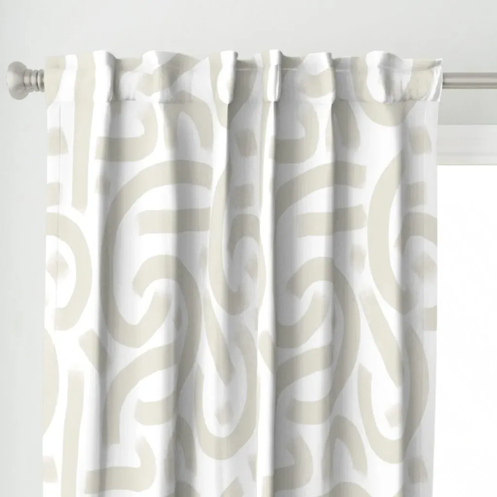 Tranquil Tides Curtain Panel - Beige alternate view