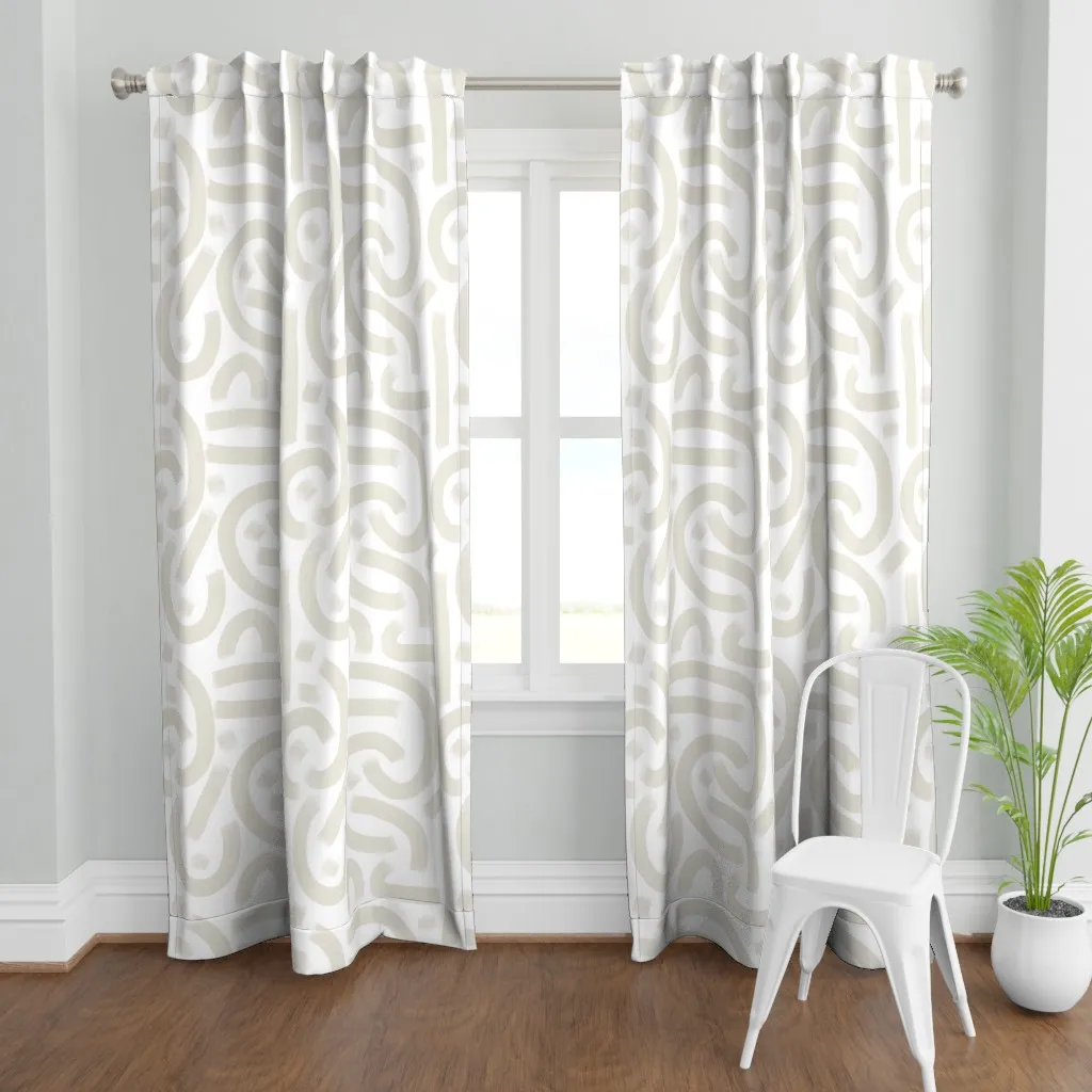 Tranquil Tides Curtain Panel - Beige product