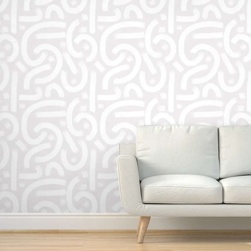 Tranquil Tides Peel and Stick Wallpaper - White, Gray product