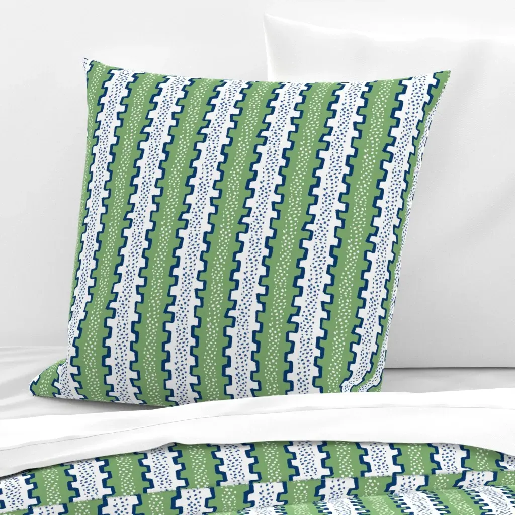 Travis Stripe Euro Pillow Sham - Sage Green product