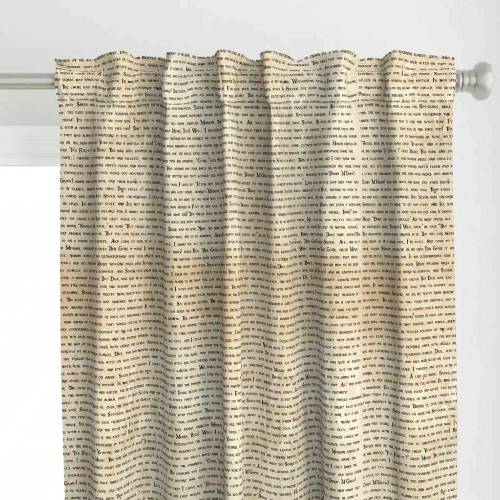 Treasure Island Chapter Curtain Panel - Beige alternate view