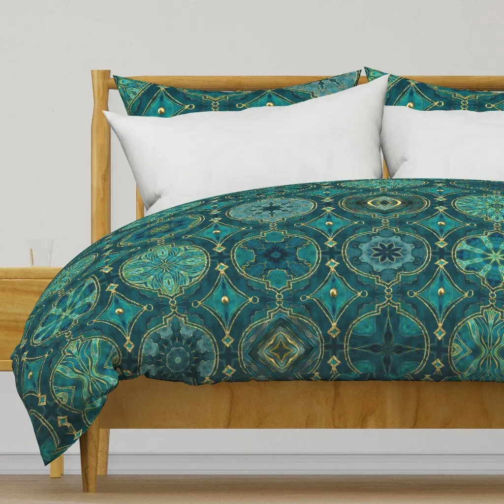 Treasures Of Morocco Oriental Duvet Cover - Teal product