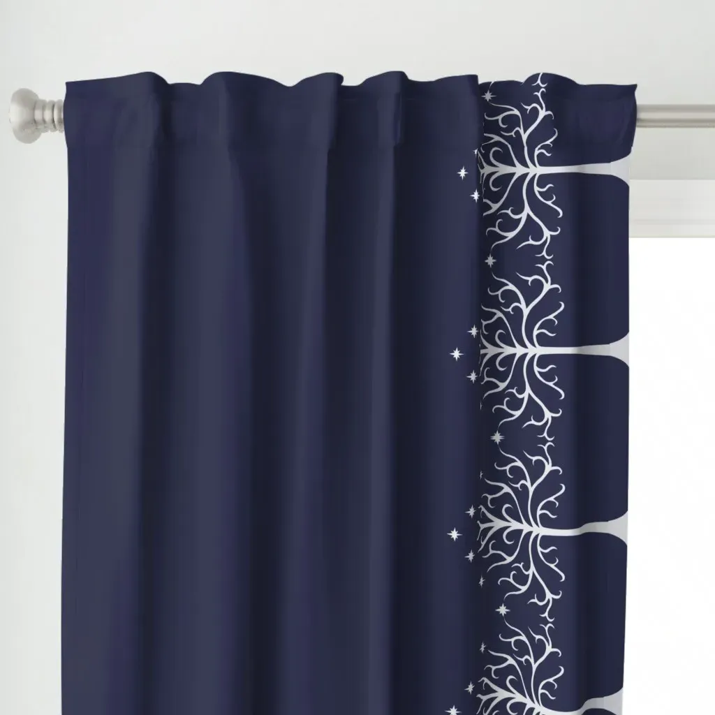 Tree Of Gondor Curtain Panel - Silver alternate view