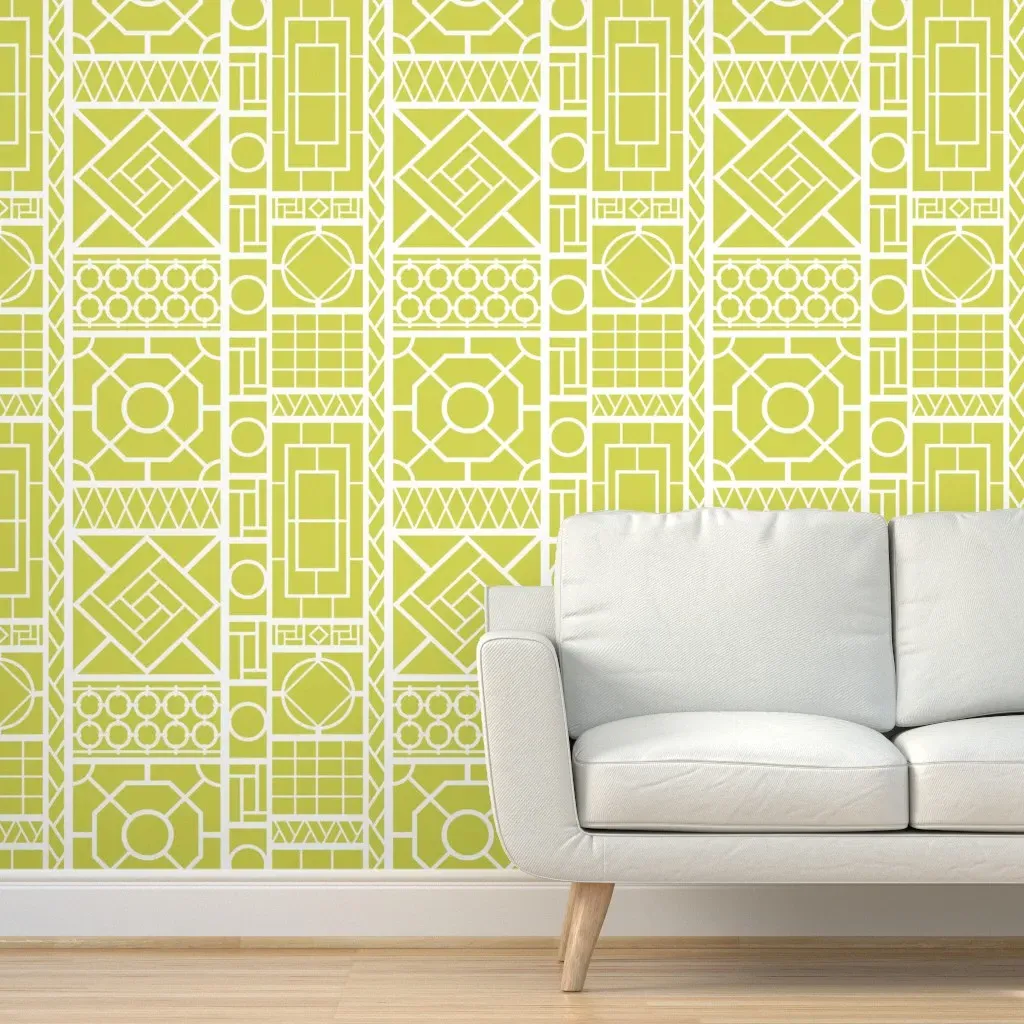 Trellis Peel and Stick Wallpaper - Chartreuse product