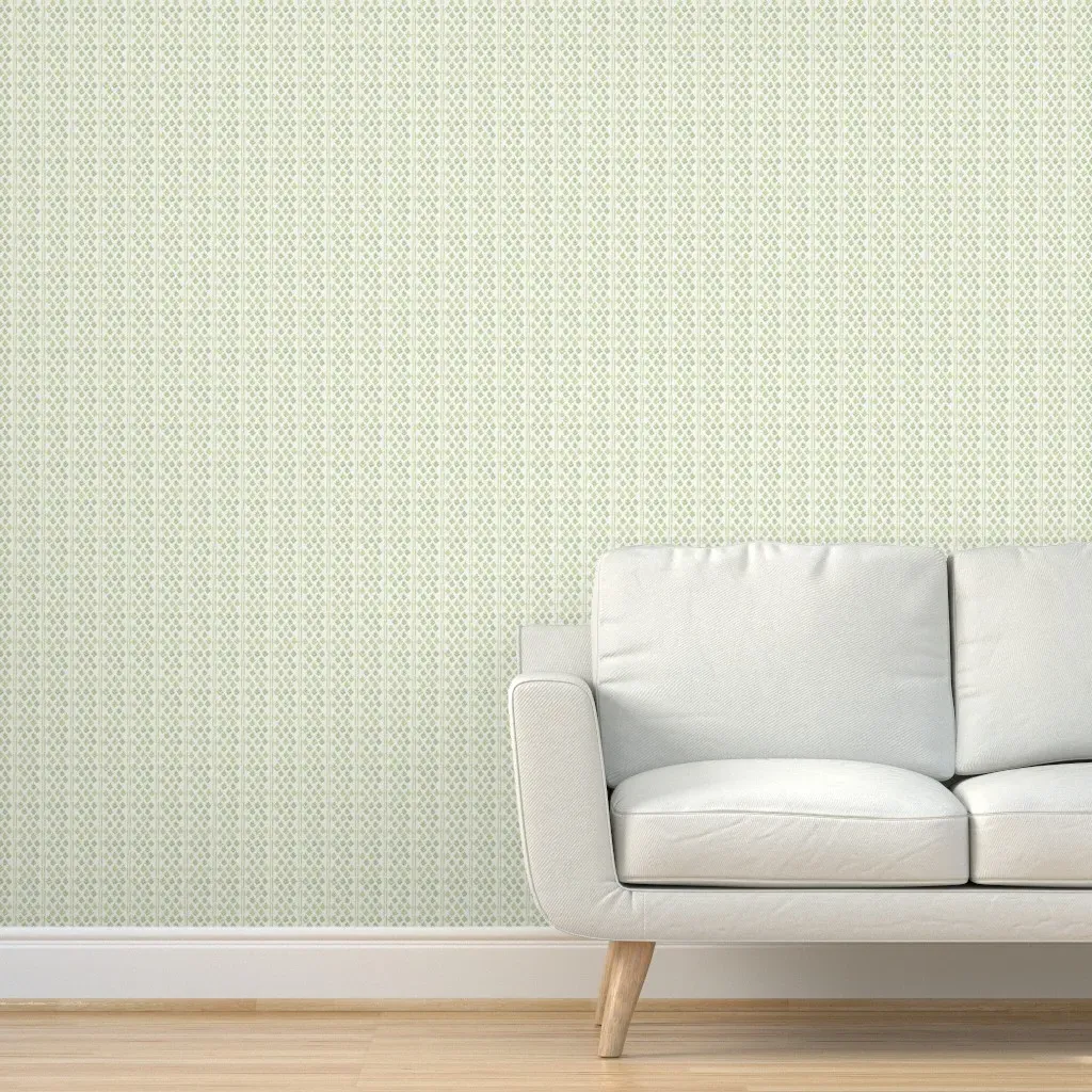 Tribal Stripe Peel and Stick Wallpaper - Sage Green product