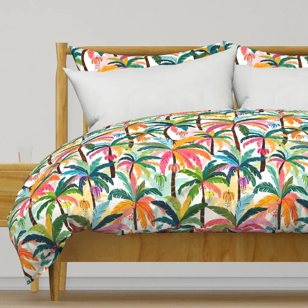 Tropical Forest Biome L Duvet Cover - Pink product