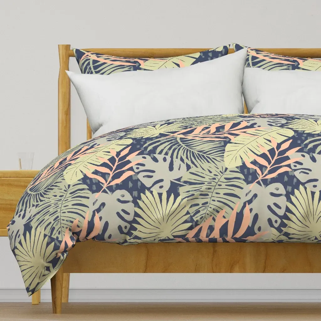 Tropical Garden-Darks Duvet Cover - Sage Green product