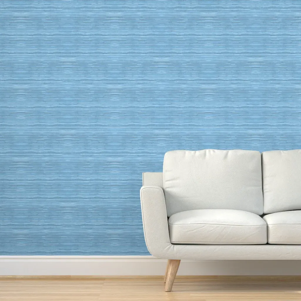 Tropical Grasscloth Peel and Stick Wallpaper - Ice Blue product