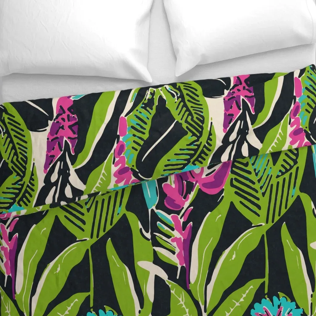 Tropical Jungle Duvet Cover - Green alternate view