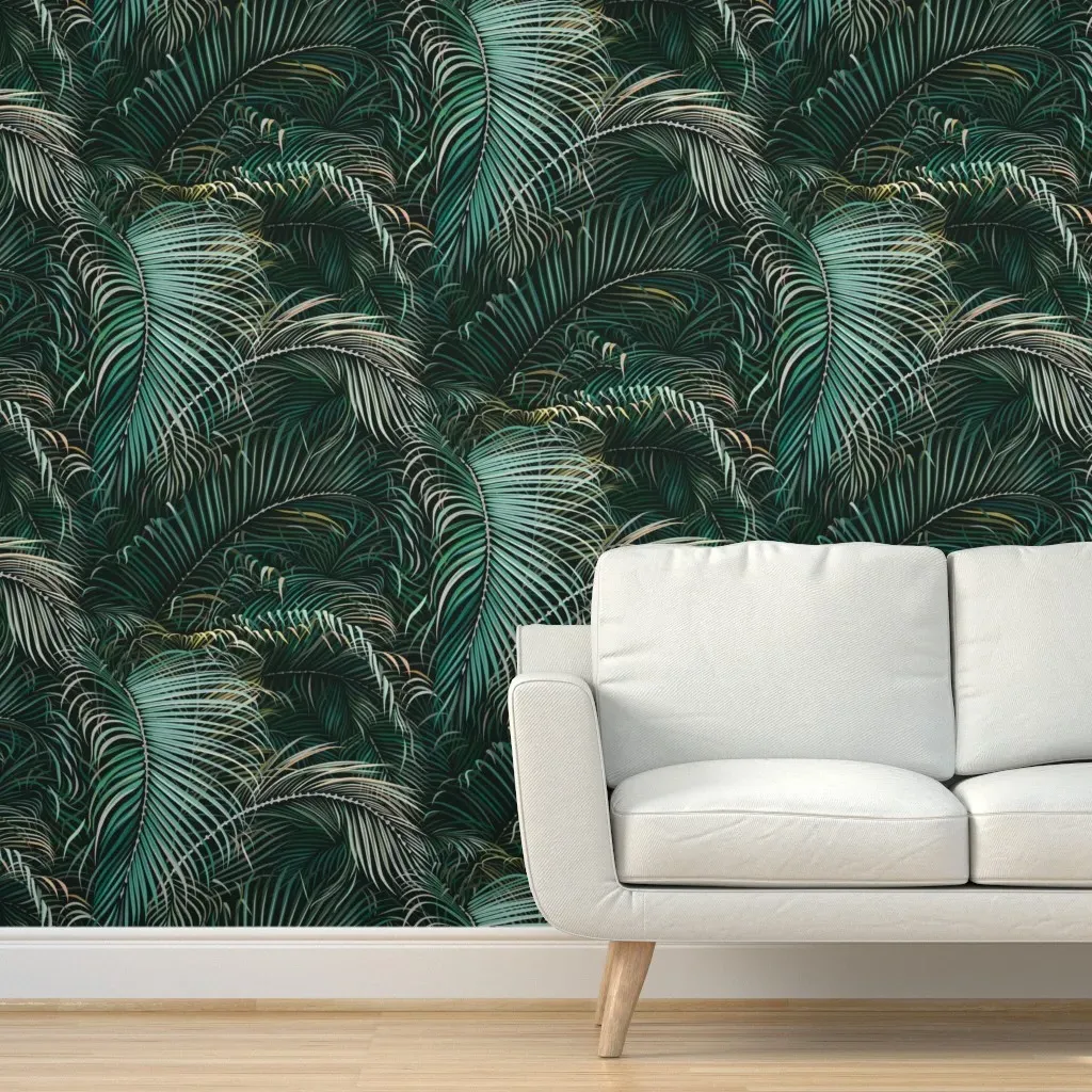 Tropical Jungle Peel and Stick Wallpaper - Teal product