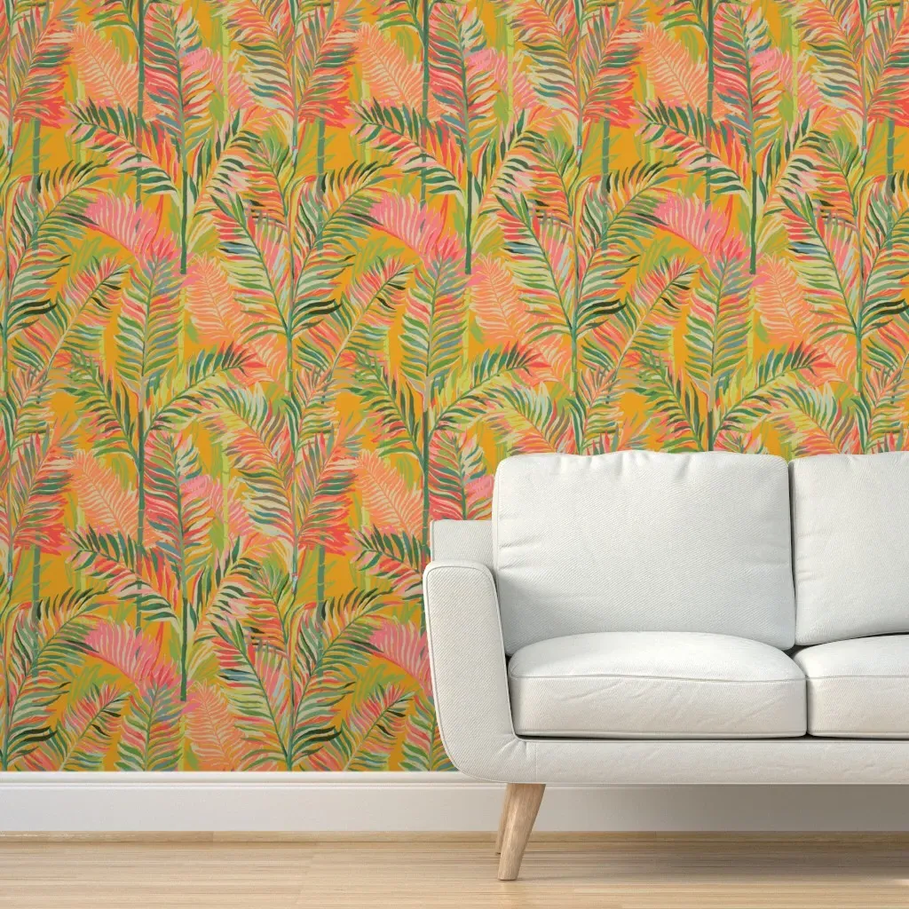 Tropical Pop Peel and Stick Wallpaper - Yellow product