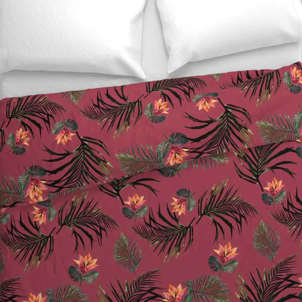 Tropical Punch Duvet Cover - Orange alternate view