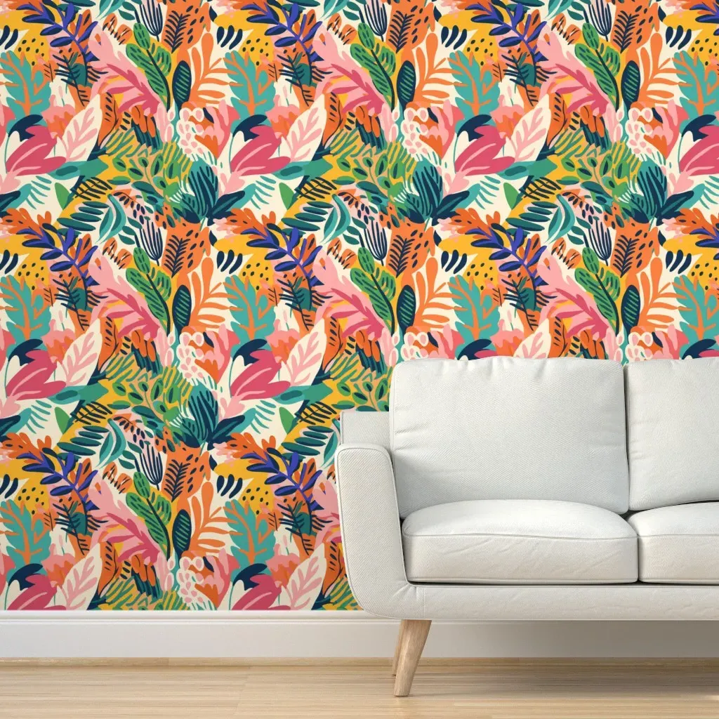 Tropicana Peel and Stick Wallpaper - Orange product