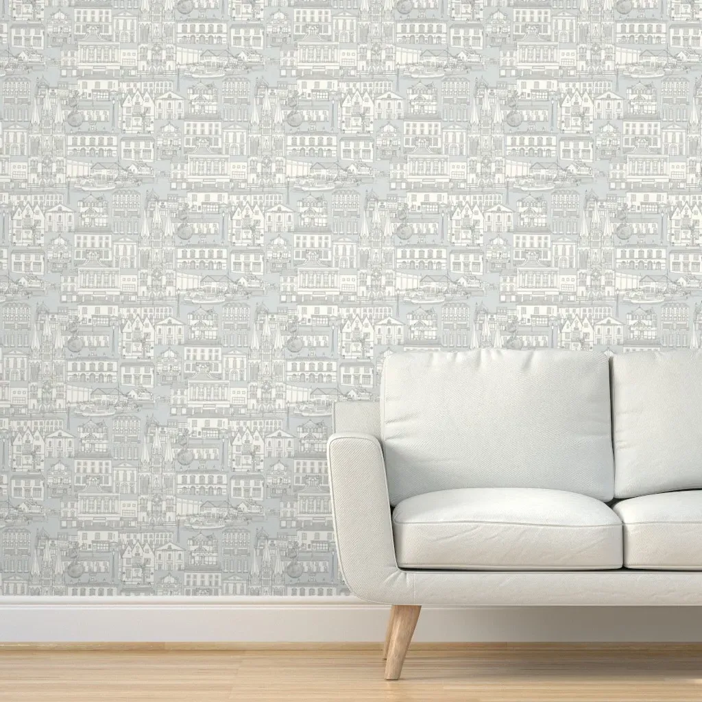 Truro Toile Peel and Stick Wallpaper - Cream product