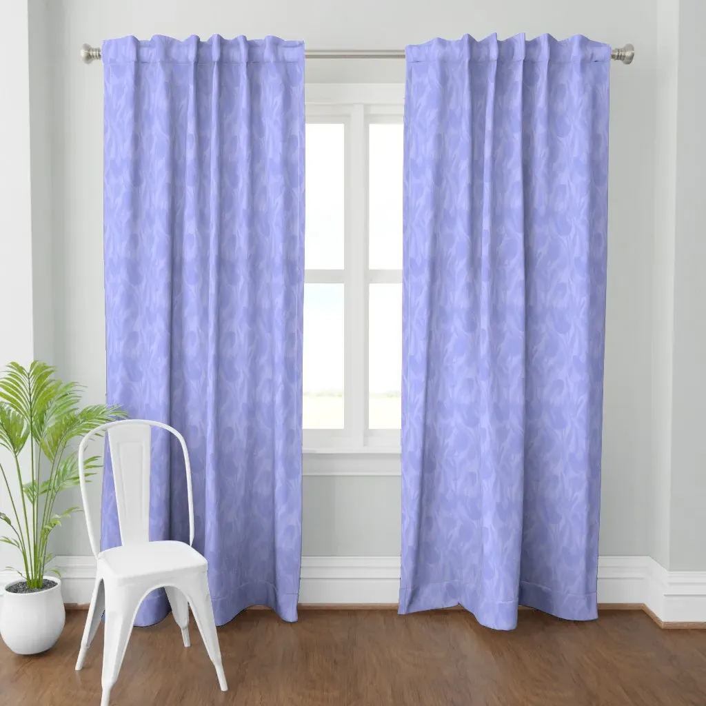 Tulips Curtain Panel - Lavender product