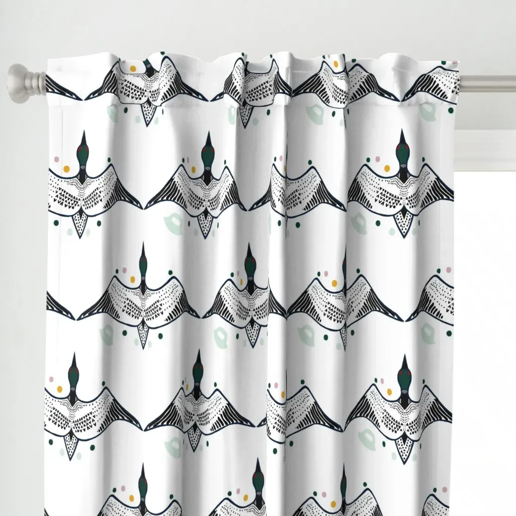 Tuullik Curtain Panel - Dark Teal alternate view