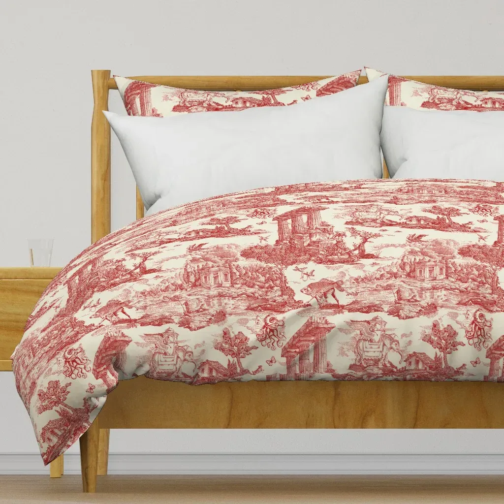 Twist Toile Of An Duvet Cover - Red product
