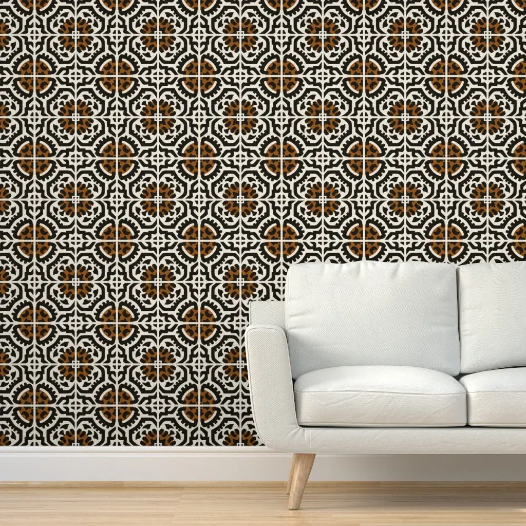 Ubu Taza Azi Peel and Stick Wallpaper - Brown product