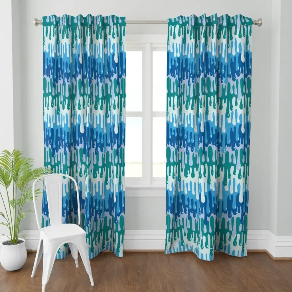 Ultra-Steady Drip Curtain Panel - Blue product