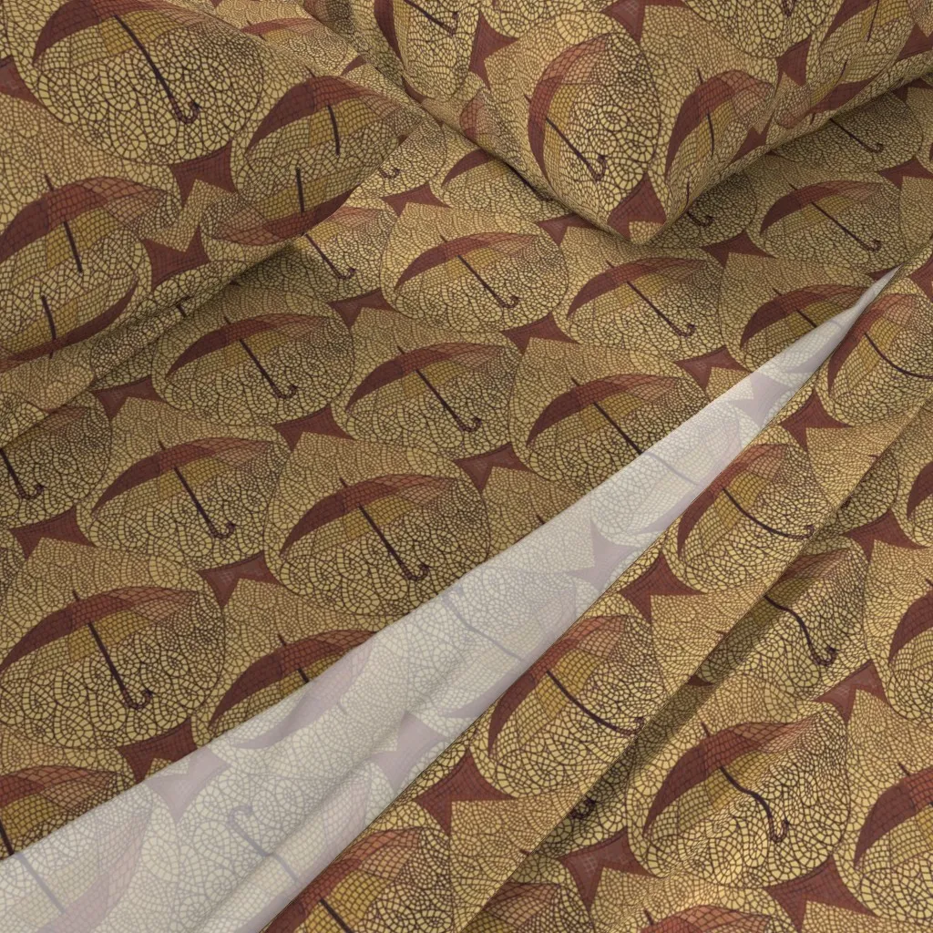 Umbrella Faux Sais Full Sheet Set - Beige alternate view