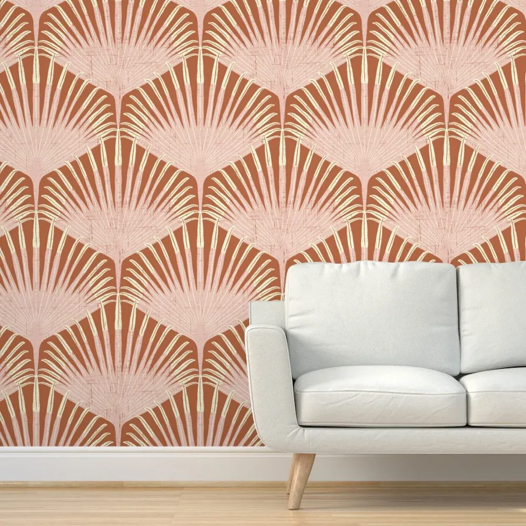 Uplifted Peel and Stick Wallpaper - Terracotta product