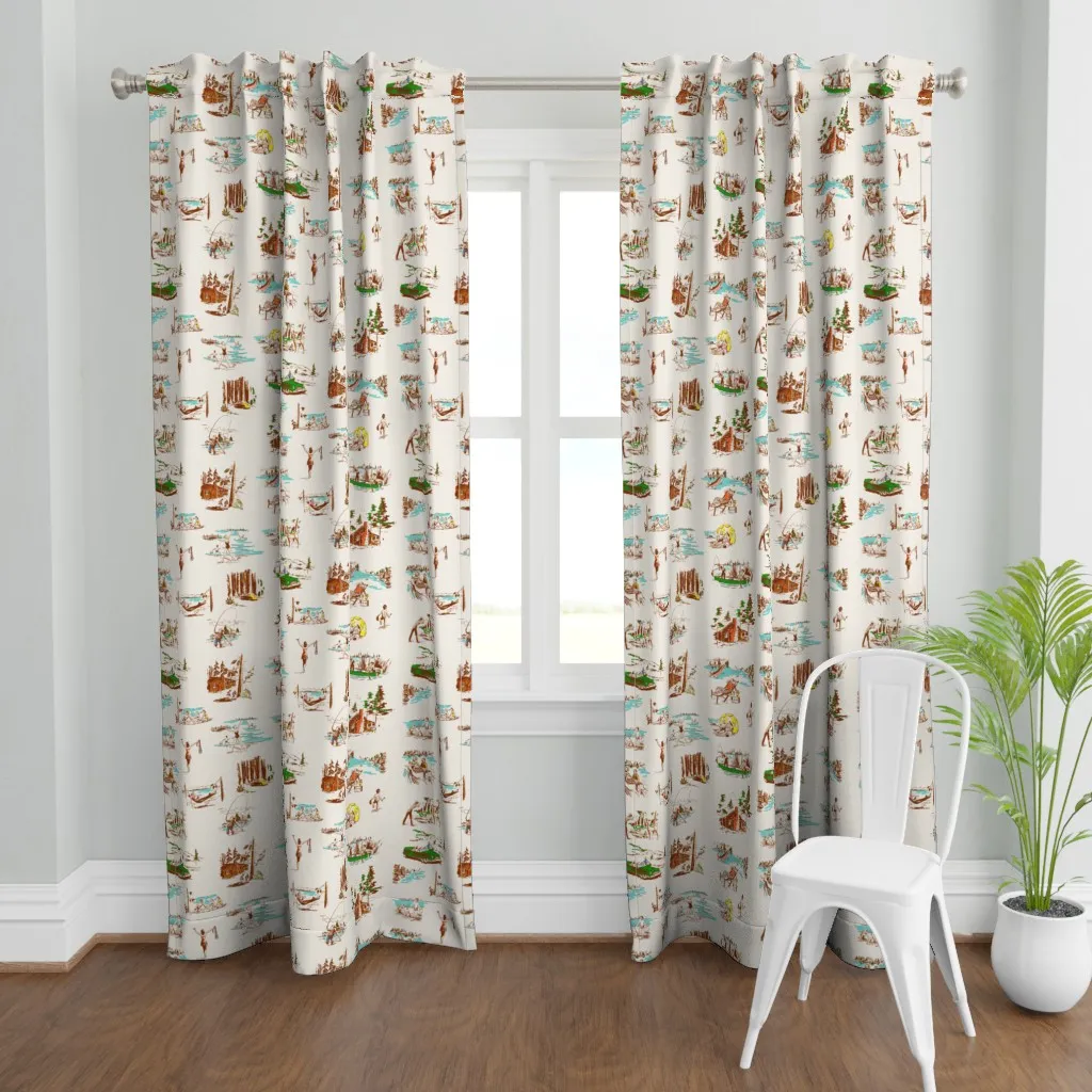 Vacation In Wonderful Curtain Panel - Beige product