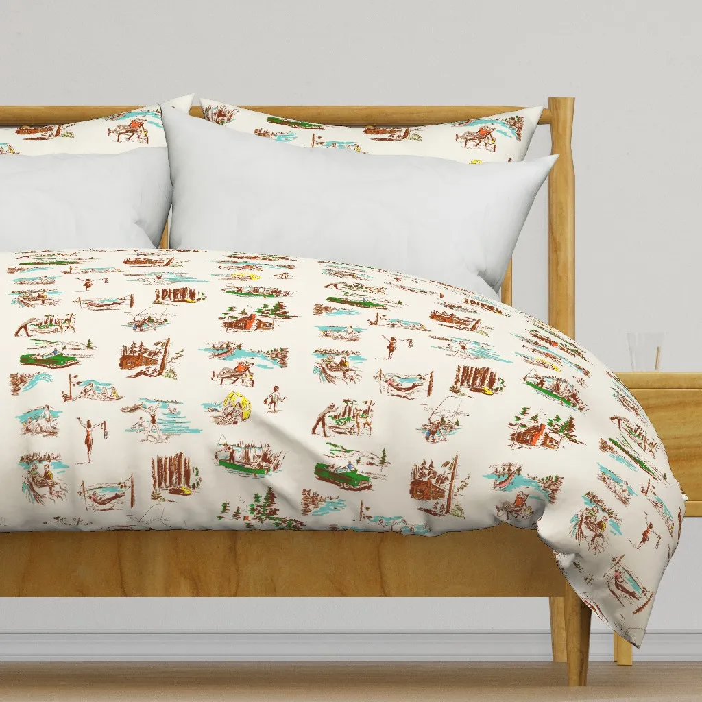 Vacation In Wonderful Duvet Cover - Beige product