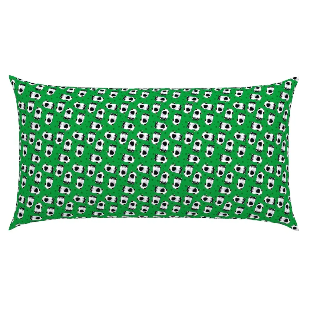 Valais Blacknose Sheep Ditsy King Pillow Sham - White product
