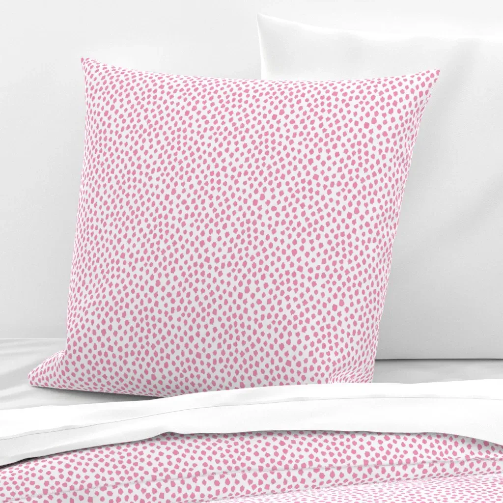Valentine Pink Spots Euro Pillow Sham - Pink product