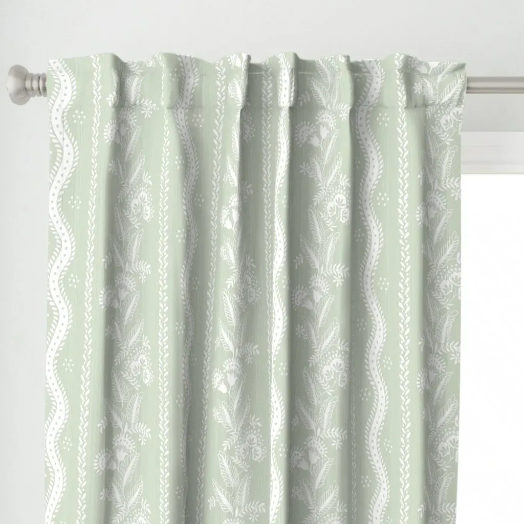 Van Alen Curtain Panel - Sage Green alternate view