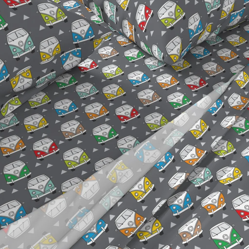 Van On Charcoal Full Sheet Set - Gray alternate view