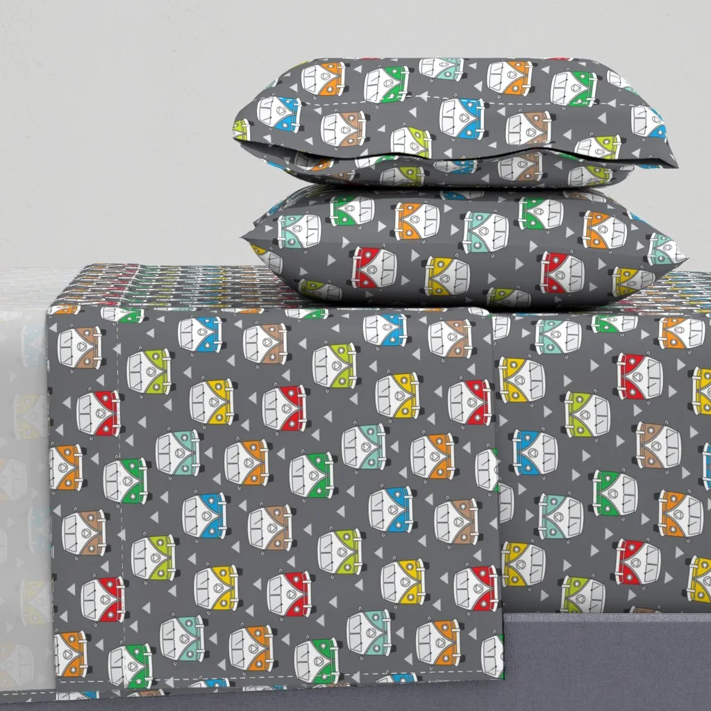 Van On Charcoal Full Sheet Set - Gray product