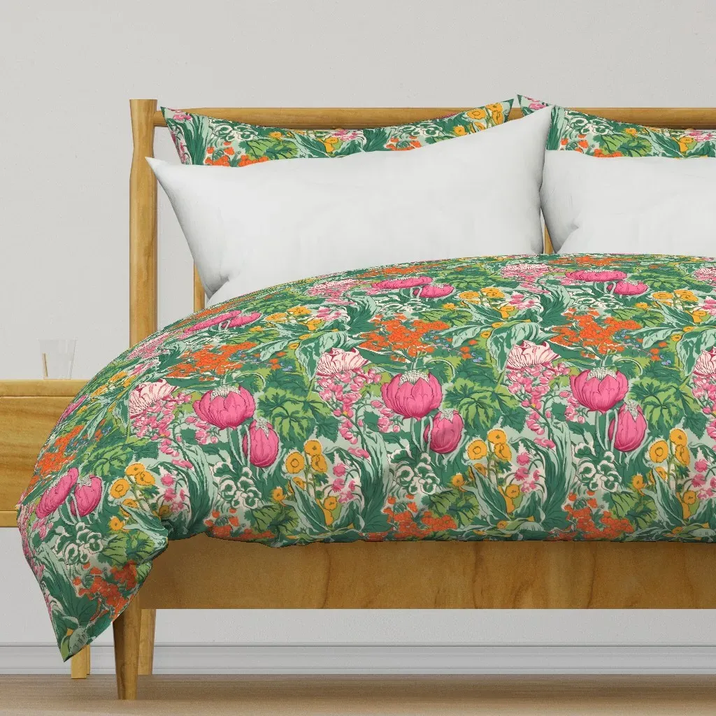 Veggie Garden 1 Duvet Cover - Pink product