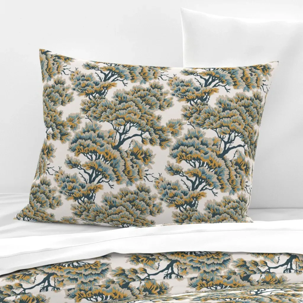 Veranda Woods Standard Knife Edge Pillow - Mustard Yellow, Cotton Sateen product