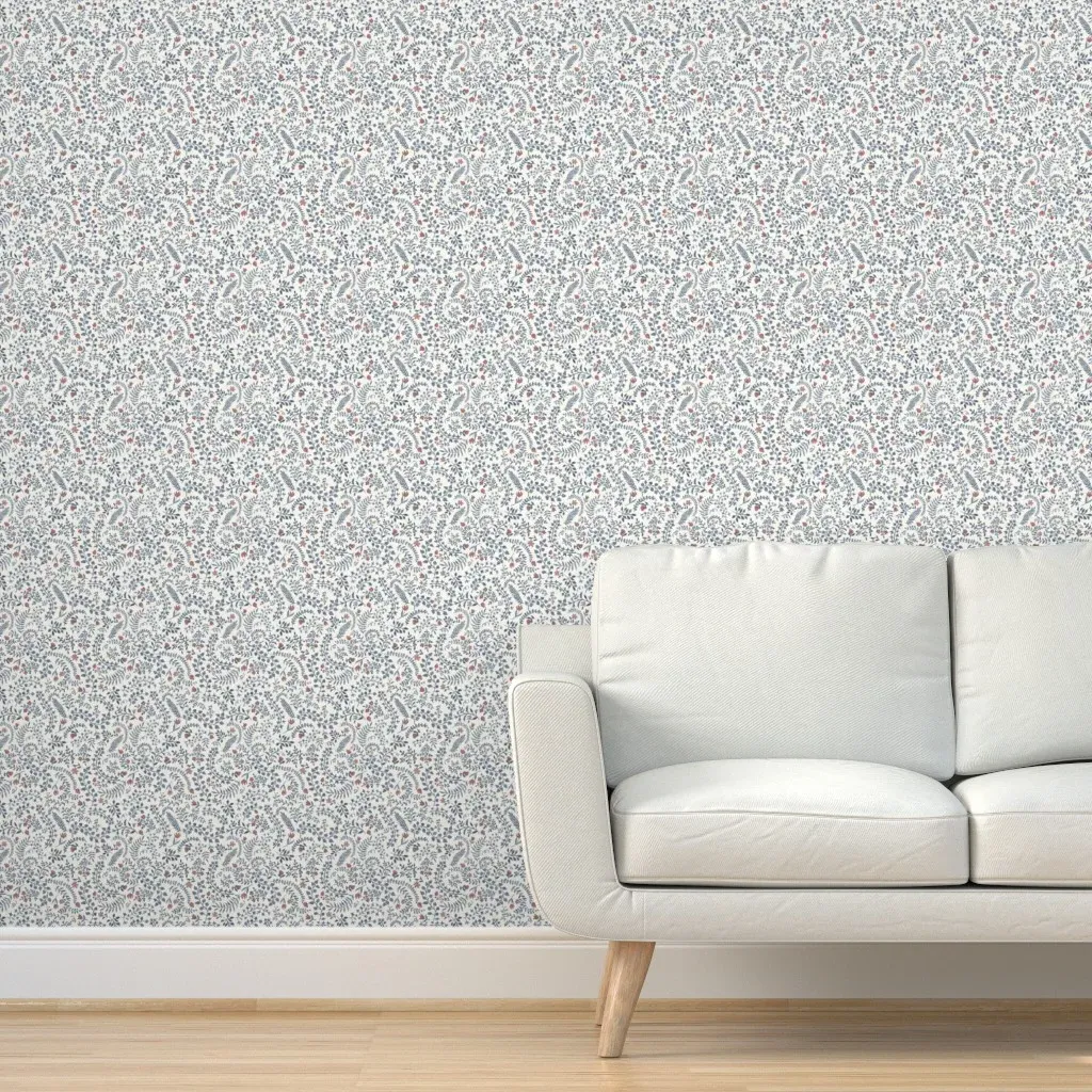 Veronica Garrison Peel and Stick Wallpaper - Red, Cream product