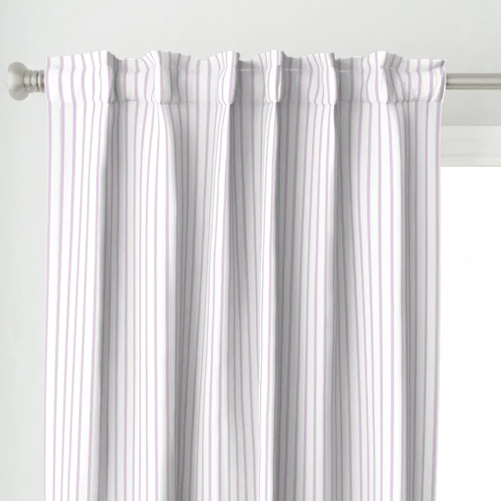 Vertical Lavender Lines Curtain Panel alternate view