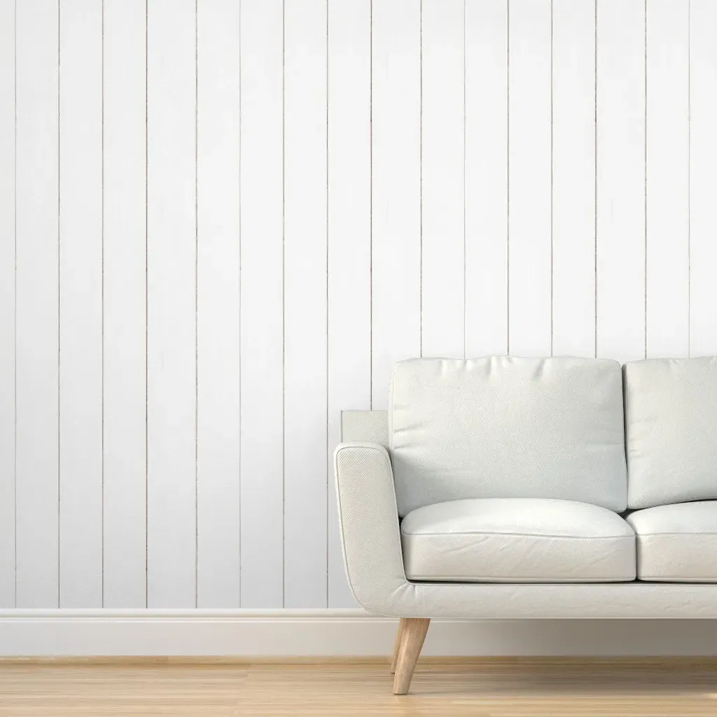 Vertical Shiplap Peel and Stick Wallpaper - White product